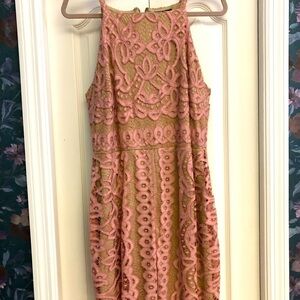AUW Blush Lace Dress